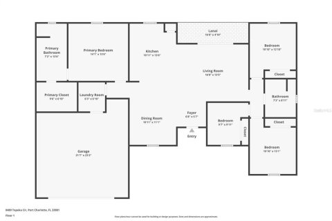 Casa en venta en Port Charlotte, Florida, 4 dormitorios, 155.52 m2 № 1419756 - foto 7
