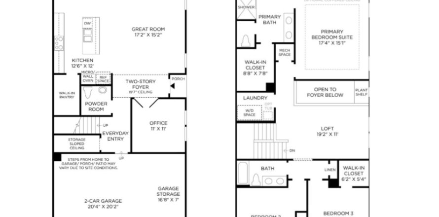 Townhouse in Newton by Toll Brothers in Jacksonville, Florida 3 bedrooms, 222 sq.m. № 447568