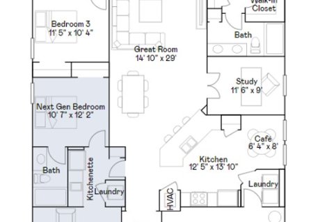 House in Clermont, Florida 4 bedrooms, 195.93 sq.m. № 1876354 - photo 1