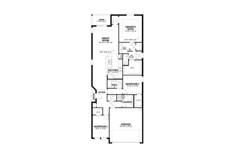 Townhouse floor plan «161SQM PERCEPTION», 3 bedrooms in THE HAMMOCKS AT WEST PORT
