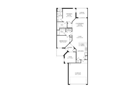 House floor plan «134SQM», 2 bedrooms in DEL WEBB NAPLES