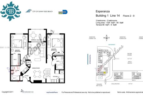 Condo in Sunny Isles Beach, Florida, 2 bedrooms № 2059862 - photo 6