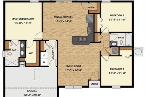 Villa ou maison à vendre à Dunnellon, Floride: 3 chambres, 130.53 m2 № 2222904 - photo 2