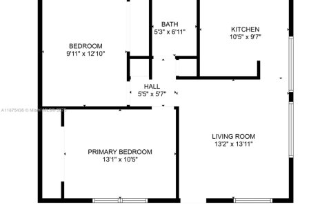 Снять в аренду виллу или дом в Норт-Майами-Бич, Флорида 2 спальни, 152.64м2, № 1980325 - фото 16