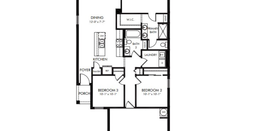 House in Brooksville, Florida 3 bedrooms, 117.89 sq.m. № 1840184