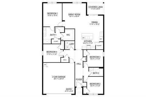 House in Wimauma, Florida 4 bedrooms, 174.84 sq.m. № 2216162 - photo 27