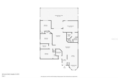 House in Apopka, Florida 4 bedrooms, 155.98 sq.m. № 1797753 - photo 4