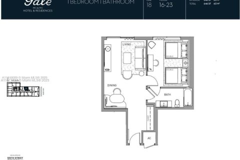 Condo in Miami, Florida, 1 bedroom  № 1927523 - photo 1