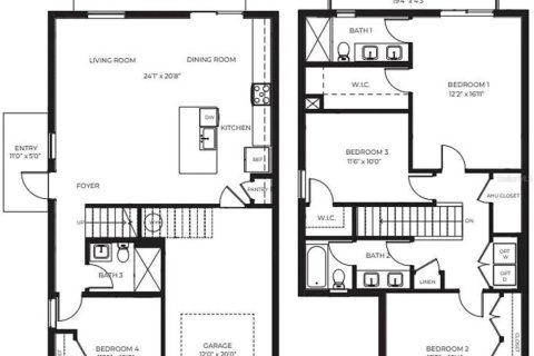 Townhouse in Homestead, Florida 4 bedrooms, 167.5 sq.m. № 1535853 - photo 8