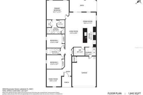 House in Lakeland, Florida 3 bedrooms, 186.18 sq.m. № 1907548 - photo 29