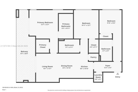 Condominio en alquiler en Miami, Florida, 3 dormitorios, 114.27 m2 № 1980736 - foto 29