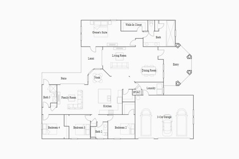 Townhouse floor plan «247SQM DORAL», 4 bedrooms in MAGNOLIA GROVE