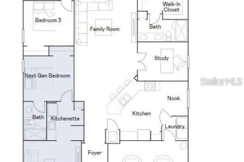 Casa en venta en Kissimmee, Florida, 4 dormitorios, 195.93 m2 № 2215738 - foto 15