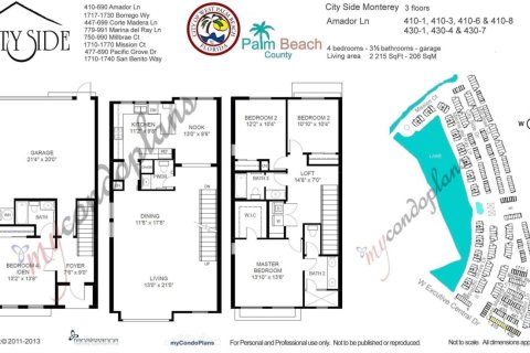 Adosado en alquiler en West Palm Beach, Florida, 4 dormitorios, 212.28 m2 № 1183434 - foto 1