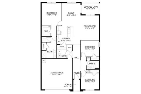 House in Ocala, Florida 3 bedrooms, 155.33 sq.m. № 1679120 - photo 12