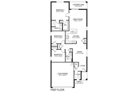 Купить виллу или дом в Бруксвилл, Флорида 3 комнаты, 139.73м2, № 1898537 - фото 12