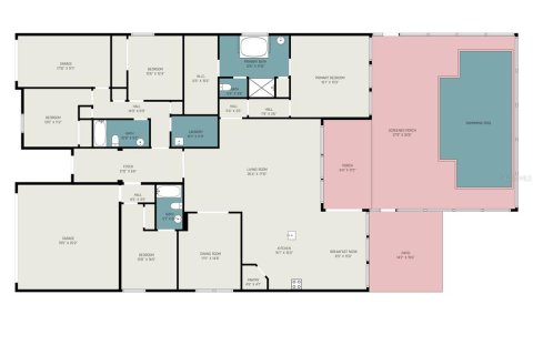 Villa ou maison à vendre à Wesley Chapel, Floride: 4 chambres, 240.06 m2 № 1872971 - photo 29