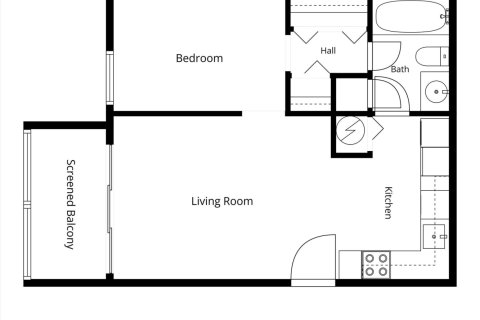 Condo in West Palm Beach, Florida, 1 bedroom  № 2086875