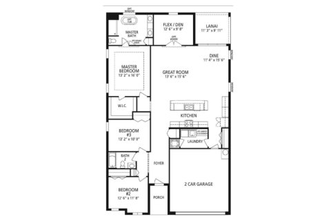 Планировка виллы или дома «House» 3 спальни в ЖК Mirada Premiere Series