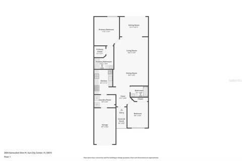 Condo in Sun City Center, Florida, 2 bedrooms № 2210205 - photo 19