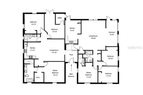 House in Saint Petersburg, Florida 6 bedrooms, 268.86 sq.m. № 1914770 - photo 3