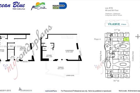 Condominio en alquiler en Miami Beach, Florida, 2 dormitorios, 134.24 m2 № 1889844 - foto 23