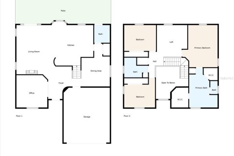 Снять в аренду виллу или дом в Олдсмар, Флорида 3 спальни, 217.95м2, № 1908408 - фото 24