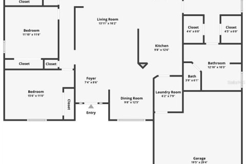 House in Grand Island, Florida 4 bedrooms, 184.69 sq.m. № 1658358 - photo 7