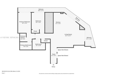 Copropriété à vendre à Miami, Floride: 2 chambres, 91.32 m2 № 1982175 - photo 3