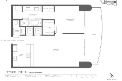 Снять в аренду кондоминиум в Майами, Флорида 1 спальня, 80.82м2, № 2047756 - фото 28
