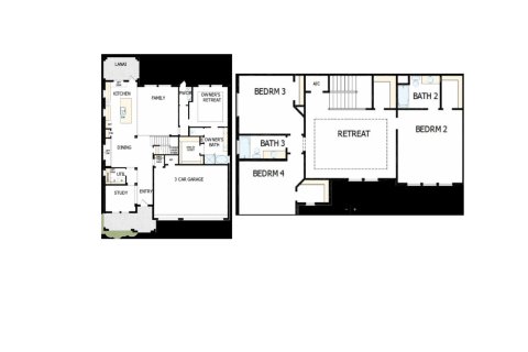 House floor plan «House», 4 bedrooms in Waterset Cottage Series