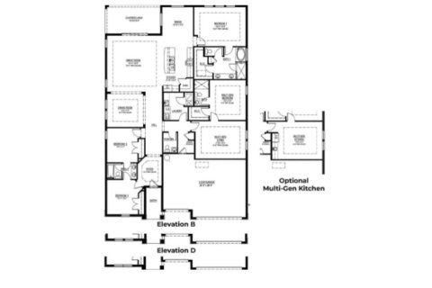 House floor plan «House», 4 bedrooms in Coddington