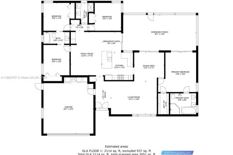 Снять в аренду виллу или дом в Майами, Флорида 4 спальни, 196.21м2, № 1931877 - фото 20