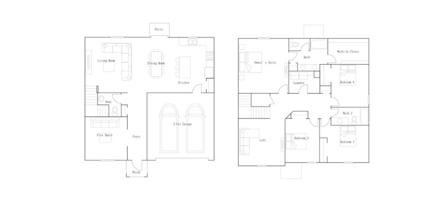 Casa en Saddle Creek Preserve - The Estates I en Lakeland, Florida 4 habitaciones, 240 m2 № 304869