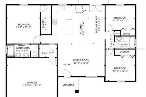 House in Sebring, Florida 3 bedrooms, 134.71 sq.m. № 2430748 - photo 4