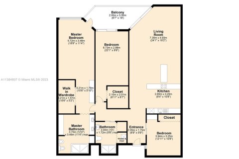 Condominio en alquiler en Key Biscayne, Florida, 3 dormitorios, 159.79 m2 № 1959016 - foto 18