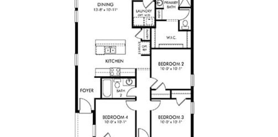 Villa ou maison à Bartow, Floride 4 chambres, 149.29 m2 № 1853999