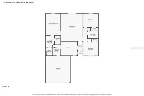 Casa en alquiler en Clermont, Florida, 3 dormitorios, 117.43 m2 № 2116477 - foto 2