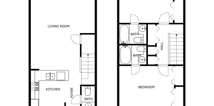 Townhouse in Pompano Beach, Florida 2 bedrooms, 94.57 sq.m. № 1076029