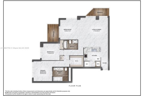 Купить кондоминиум в Майами, Флорида 2 спальни, 111.76м2, № 1947757 - фото 6