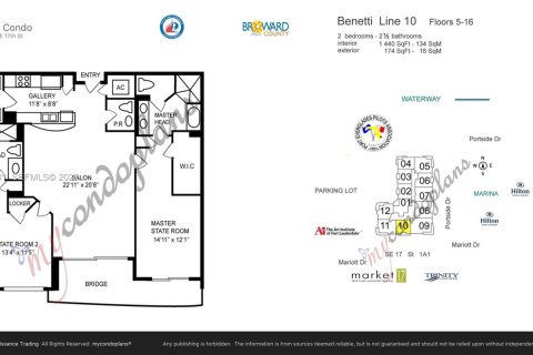 Condominio en venta en Fort Lauderdale, Florida, 2 dormitorios, 133.78 m2 № 2089987 - foto 30