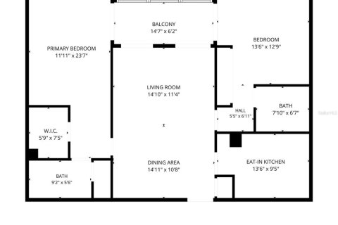 Copropriété à louer à Clearwater, Floride: 2 chambres, 102.19 m2 № 2110775 - photo 3
