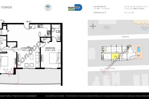 Condo in Miami, Florida, 2 bedrooms № 2075181 - photo 24