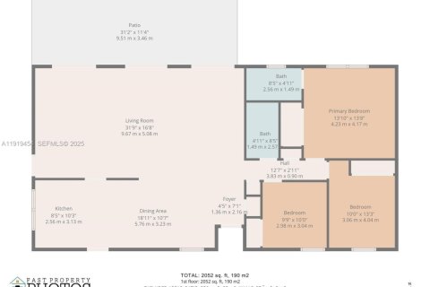 Villa ou maison à louer à Miami, Floride: 3 chambres, 190.64 m2 № 1983120 - photo 1