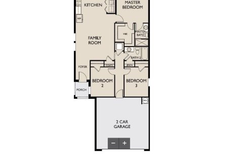 House floor plan «House », 3 bedrooms in Hidden Creek