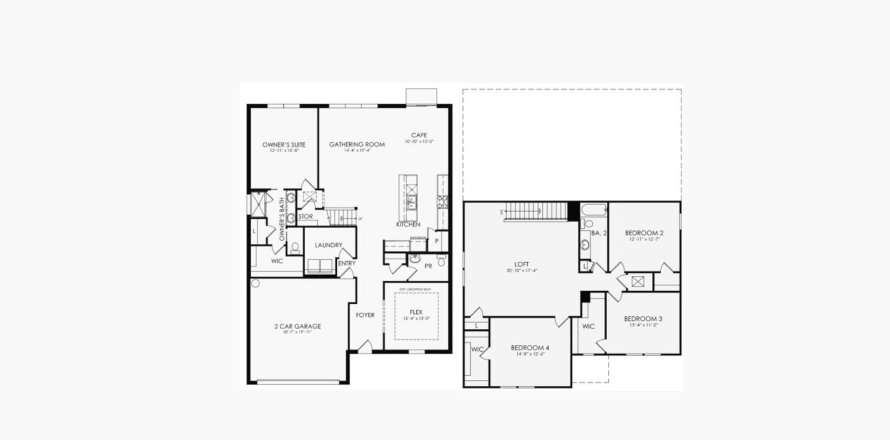 Планировка виллы или дома «268SQM» 4 спальни в ЖК CEDAR GROVE AT THE WOODLANDS