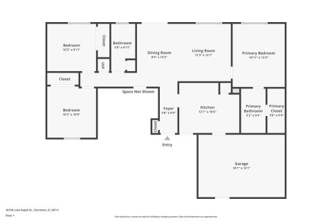 House in Clermont, Florida 4 bedrooms, 154.59 sq.m. № 1759708 - photo 1