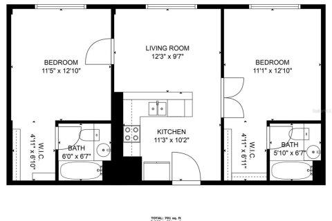 Condominio en venta en Orlando, Florida, 2 dormitorios, 77.2 m2 № 1651791 - foto 30