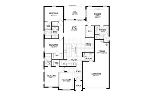 House floor plan «House», 4 bedrooms in Wellen Park - Renaissance