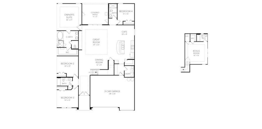 House in Beacon Lake by Dream Finder Homes in Saint Augustine, Florida 4 bedrooms, 267 sq.m. № 453626